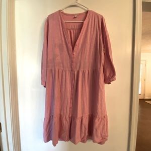 Old Navy Pink Striped Dress
